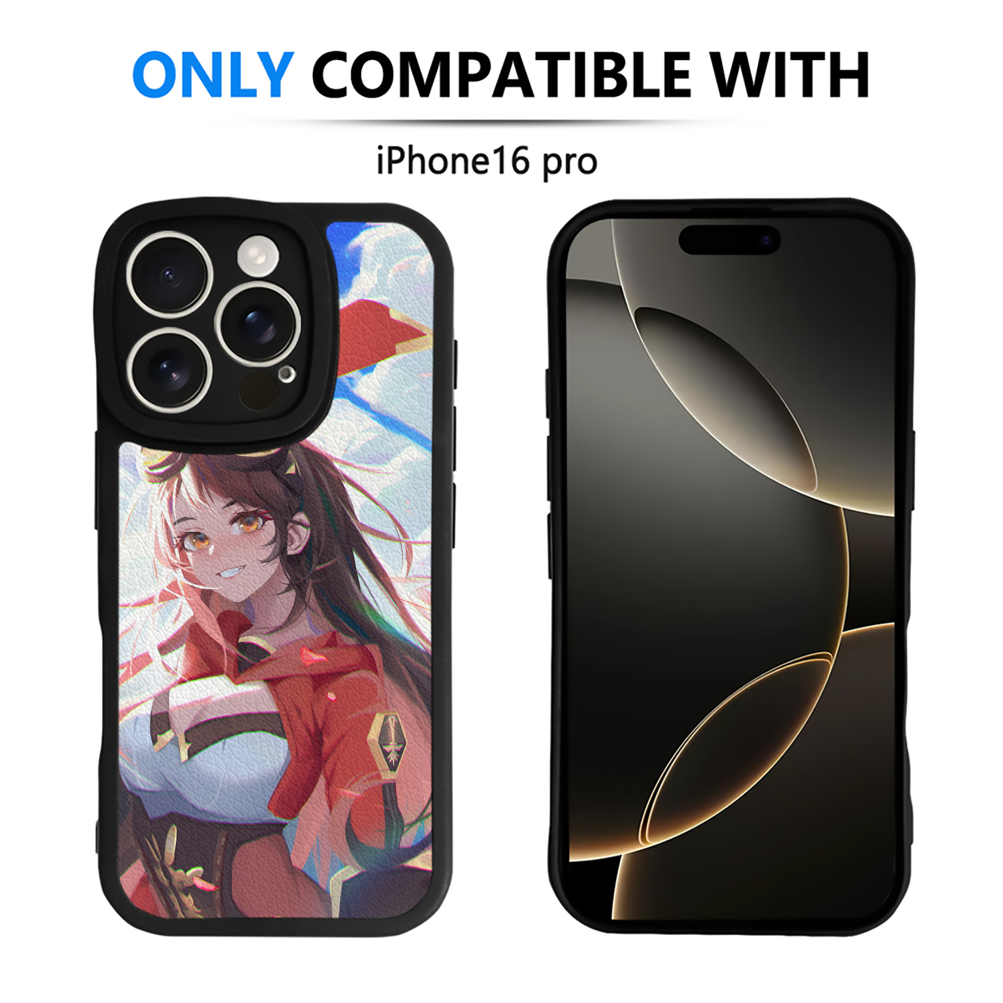 げんし神 genshin 【iPhone 16シリーズ対応】シリコンスマホケース（レザー調） 材質：シリコン